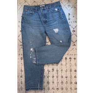 Madewell classic straight jeans
